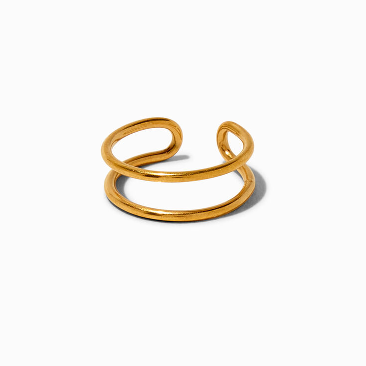 Gold-tone Stainless Steel Basic Toe Ring,