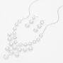 Pearl &amp; Rhinestone Necklace &amp; Drop Earring Set,