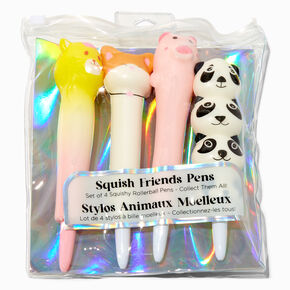 Squish Friends Multicolored Rollerball Pen Set - 4 Pack,