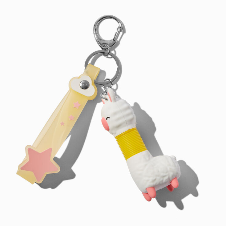 Stretchy Llama Wristlet Keychain,
