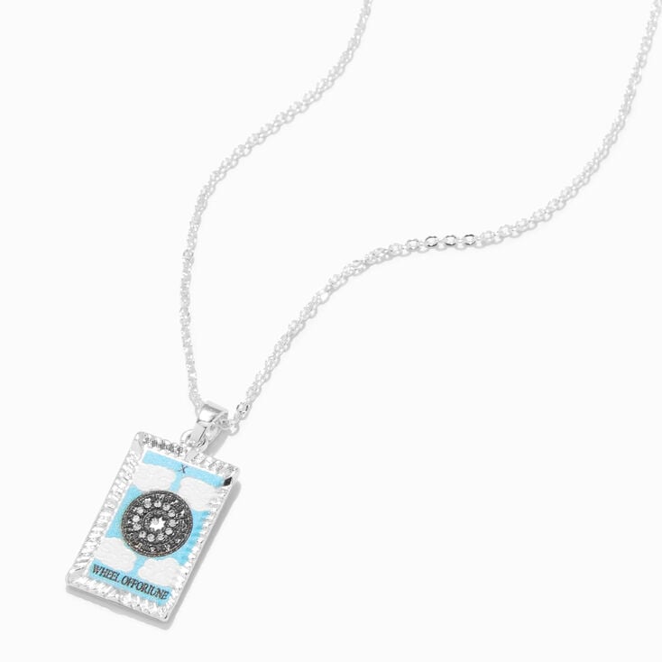 The Wheel of Fortune Tarot Card Pendant Necklace,