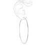 Silver-tone 80mm Hoop Earrings,