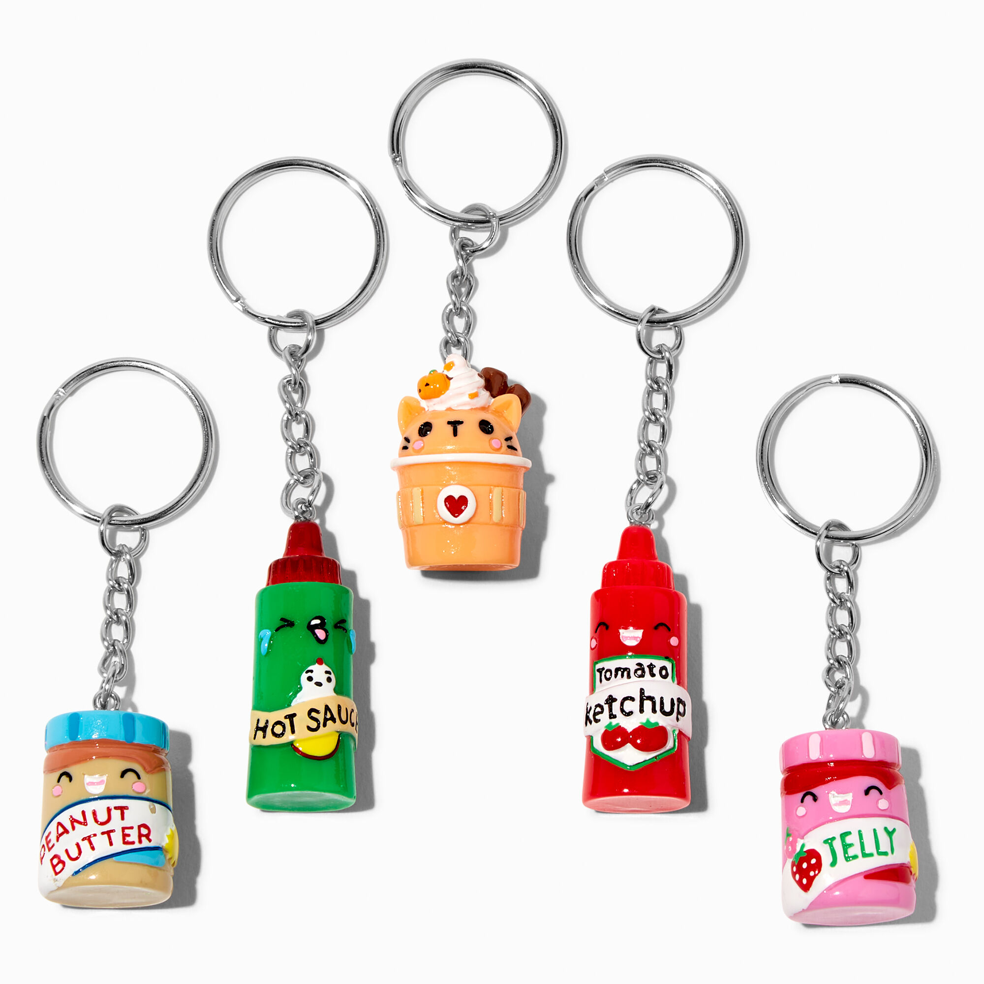 Porte-clés best friends snack - Lot de 5