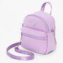 Solid Lavender Mini Backpack Crossbody Bag,