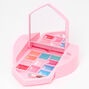 Rhinestone Hearts Mechanical Bling Lip Gloss Set - Pink,