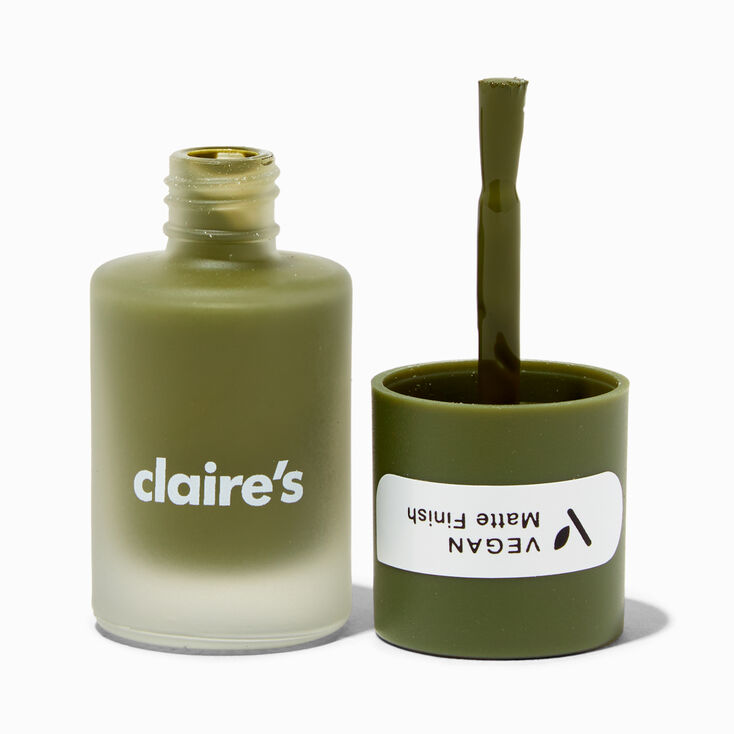 Vegan Matte Effect Nail Polish - Pastel Olive,