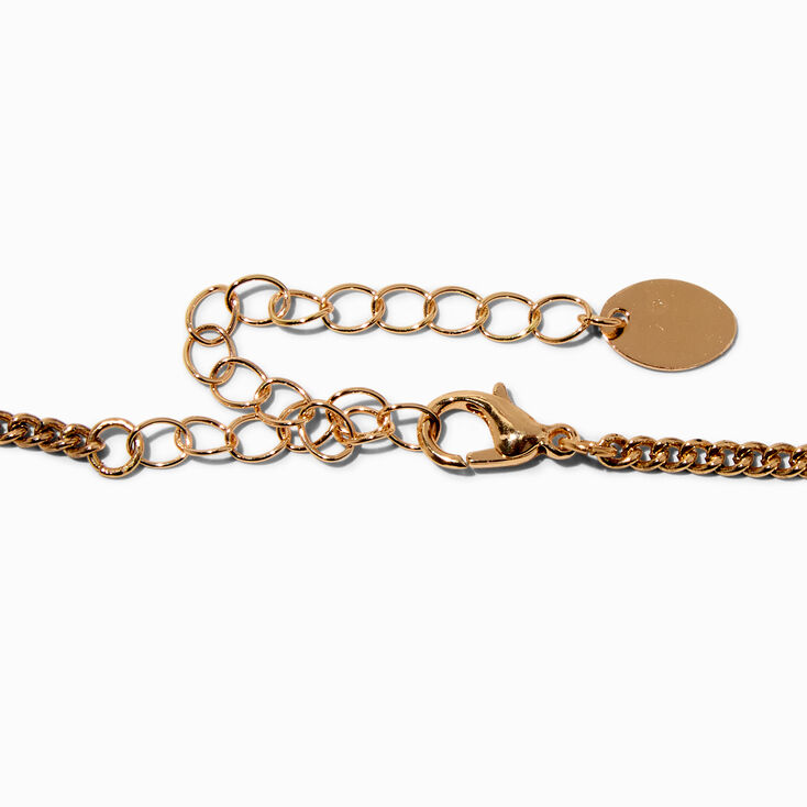 Gold-tone Swirl Choker Necklace