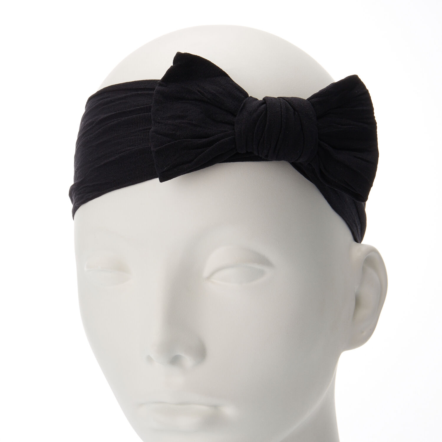 Claire's Club Black Mesh Bow Headwrap,