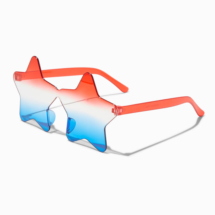 Stars &amp; Stripes Red, White &amp; Blue Star Sunglasses,