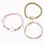 Claire&#39;s Club Bunny Bloom Bracelets - 3 Pack,