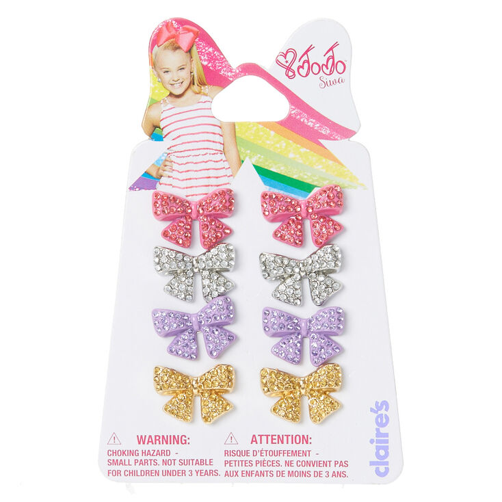 Jojo Siwa Rhinestone Bow Stud Earrings Claire S