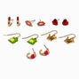 Frog Prince Stud &amp; Drop Earrings - 6 Pack,