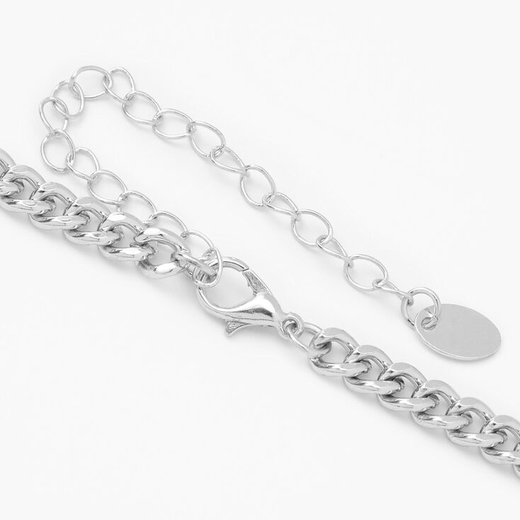 Silver Butterfly Charm Chain Necklace,