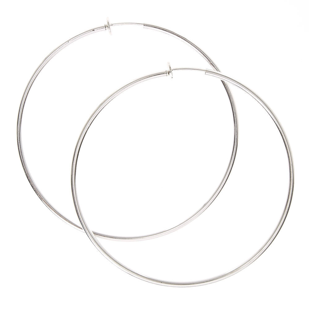 Large clip on hoops on sale