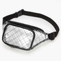 Clear Quilted Bum Bag - Black,