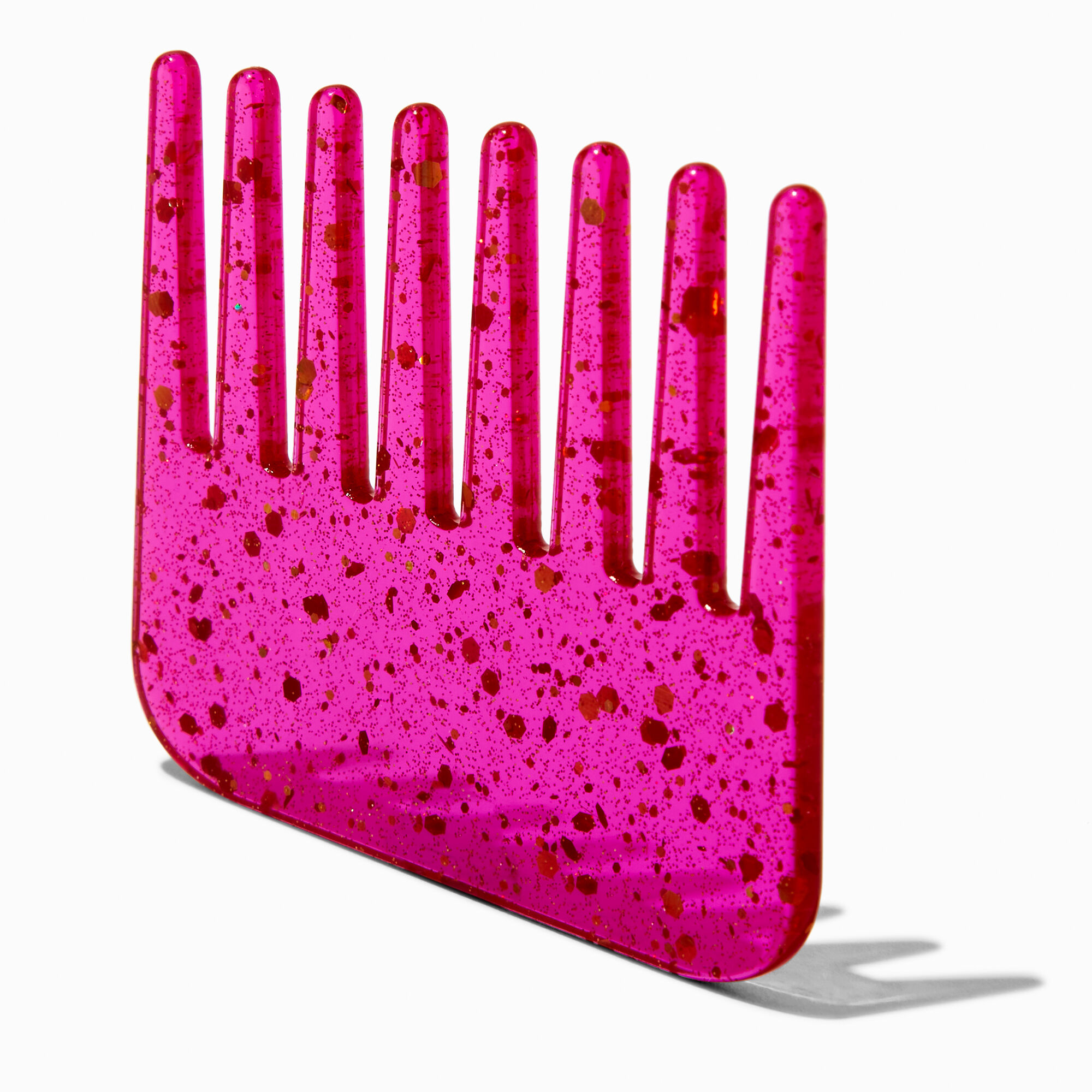 Pink Glitter Hair Comb,