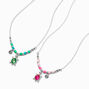 Best Friends Crystal Turtle Pendant Necklaces - 2 Pack,