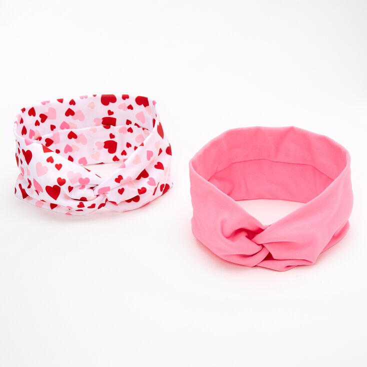 Claire's Bandeaux torsadés Saint-Valentin - Lot de 2