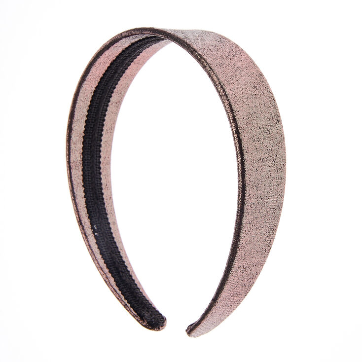 Large headband noir scintillant,