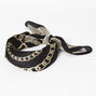Chain Print Bandana Headwrap - Black,