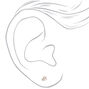 Clous d&#39;oreilles jolies licornes pastel couleur argent&eacute;e,