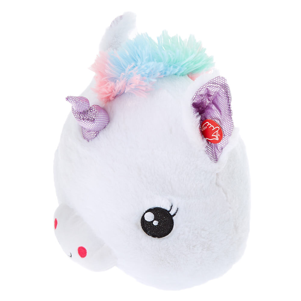 Claire s Club Light Up Unicorn Pillow White
