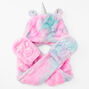 &Eacute;charpe et bonnet licorne tie-dye roses,
