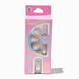 French Tip Ombr&eacute; Medium Oval Vegan Faux Nail Set - 24 Pack,
