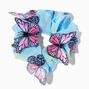 3-D Butterfly Blue Organza Hair Scrunchie,