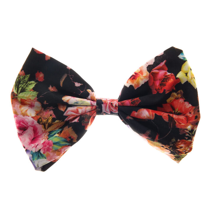 Large Floral Bow Hair Clip | Claire's