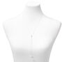 Silver Pearl Ends Y-Neck Long Necklace,