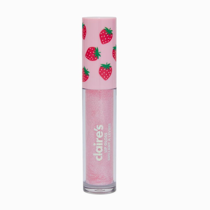 Strawberry Flavored Pink Lip Gloss Wand,
