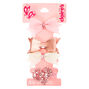 Claire&#39;s Club Hair Bow Clips - Pink, 4 Pack,