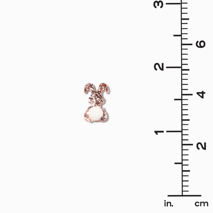 Easter Bunny Cottontail Stud Earrings,