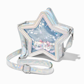 Claire&#39;s Club Starry Shaker Crossbody Bag,