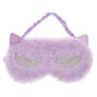Masque de sommeil oreilles de chat couleur lilas,