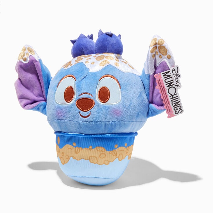 Disney Munchlings Squeeze-A-Munch Blueberry Crumble Frozen Yogurt Stitch 10&#39;&#39; Plush Toy,