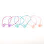 Claire&#39;s Club Glitter Heart Hair Ties - 6 Pack,