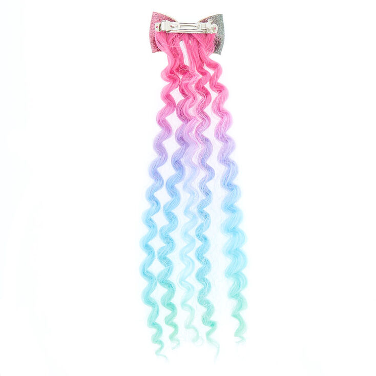 Claire&#39;s Club Ombre Curly Faux Hair Barrette,