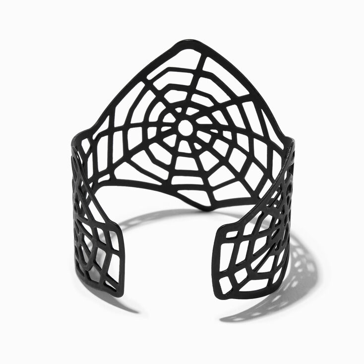 Black Spider Web Cuff Bracelet,