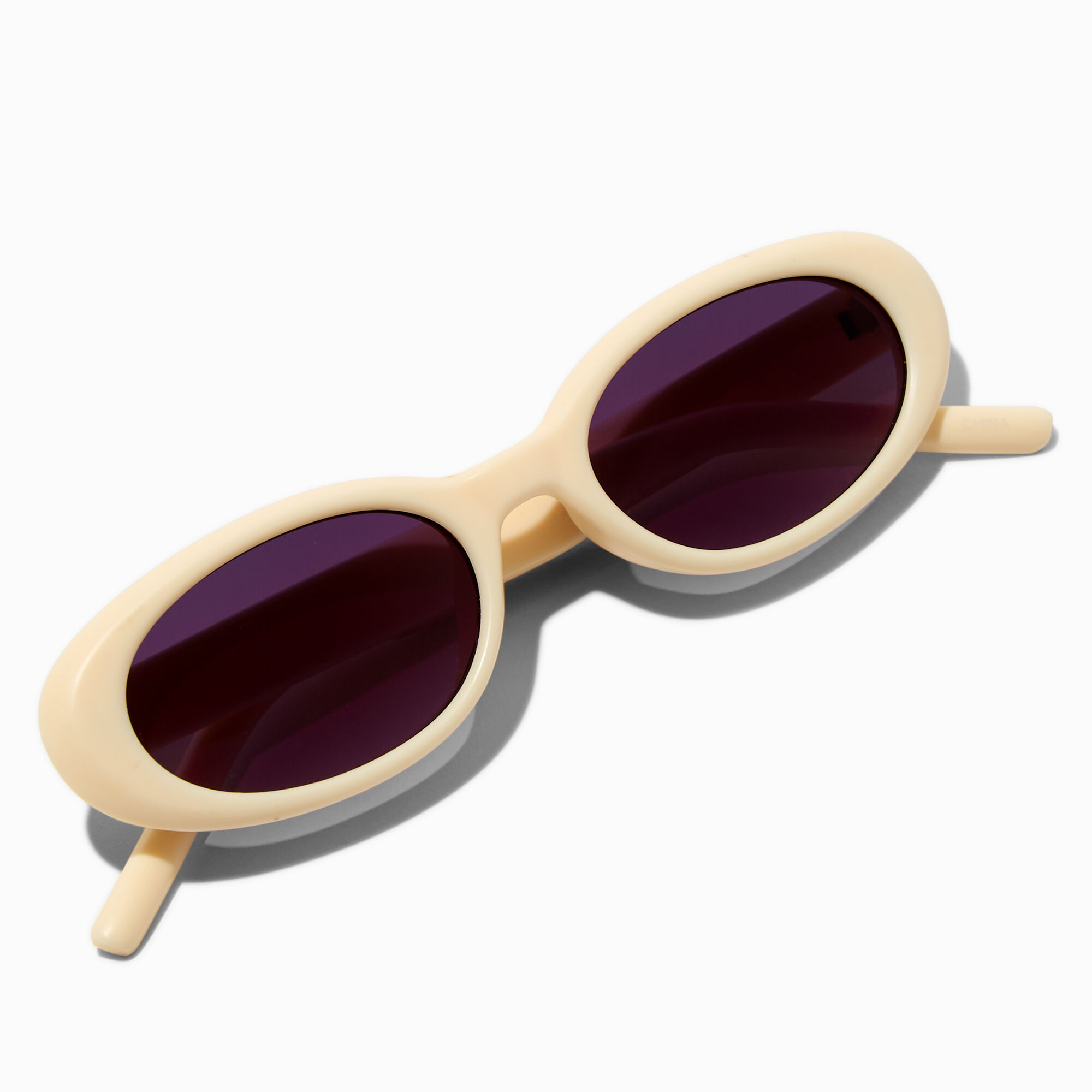 Ivory Oval Sunglasses,