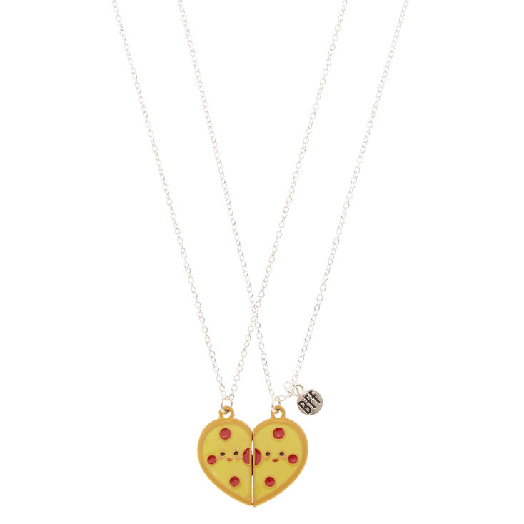 Pizza Heart Bff Necklace Set Claire S Us