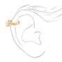 Gold Mixed Ear Cuff &amp; Cross Stud Earrings - 4 Pack,