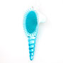 Metallic Ombre Unicorn Head Paddle Hair Brush - Turquoise,