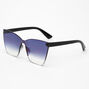 Faded Shield Sunglasses - Black,