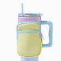 Pastel Yellow Water Bottle Pouch,