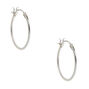 C LUXE by Claire&#39;s Sterling Silver 16mm Classic Hoop Earrings,