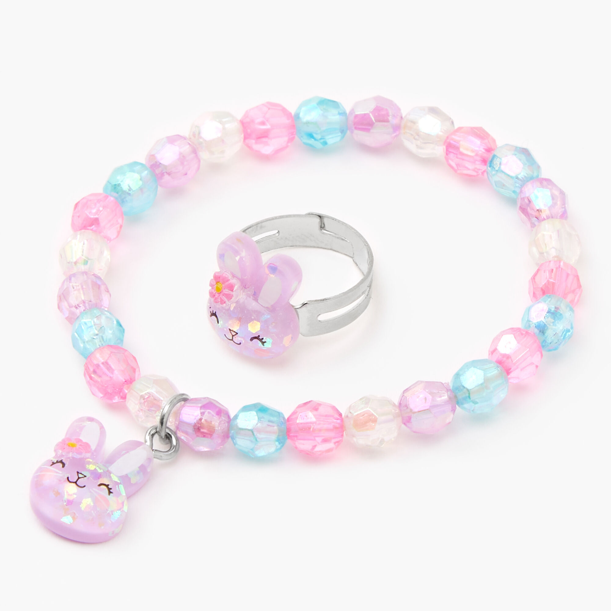 Claire's Club Easter Bunny Jewelry Set - 3 Pack,