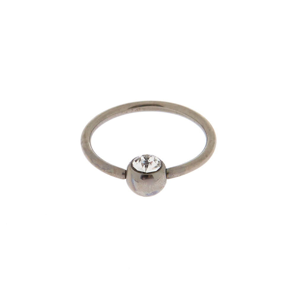 Silver-tone Titanium 20G Cartilage Earring,
