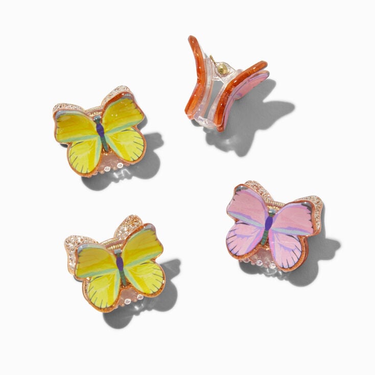 Claire&#39;s Club Butterfly Hair Claws - 4 Pack,